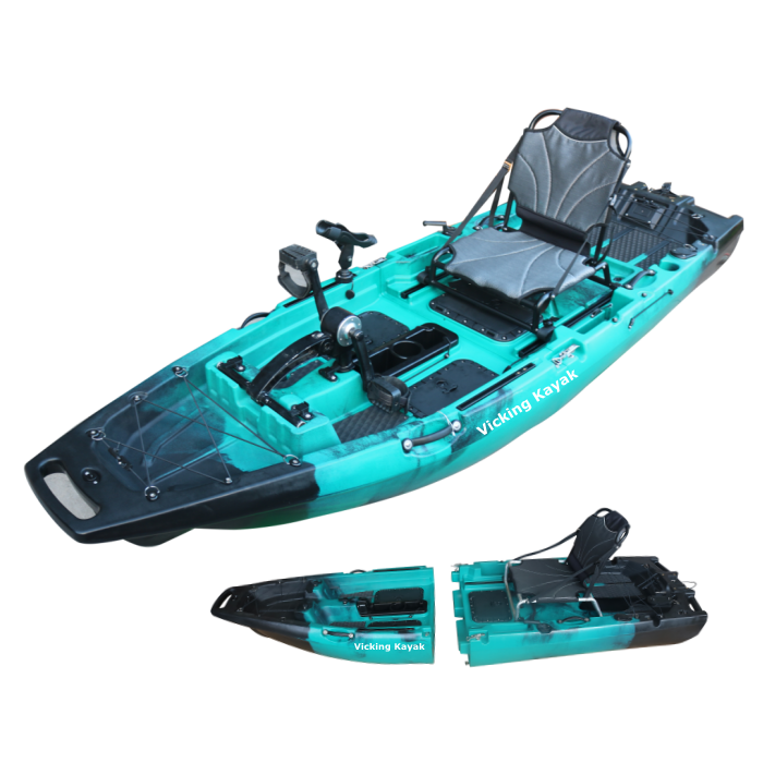 Fishing Kayak Paddle - 2025 NIEUWE Modulaire Kayak 9.5ft Peddelvin
