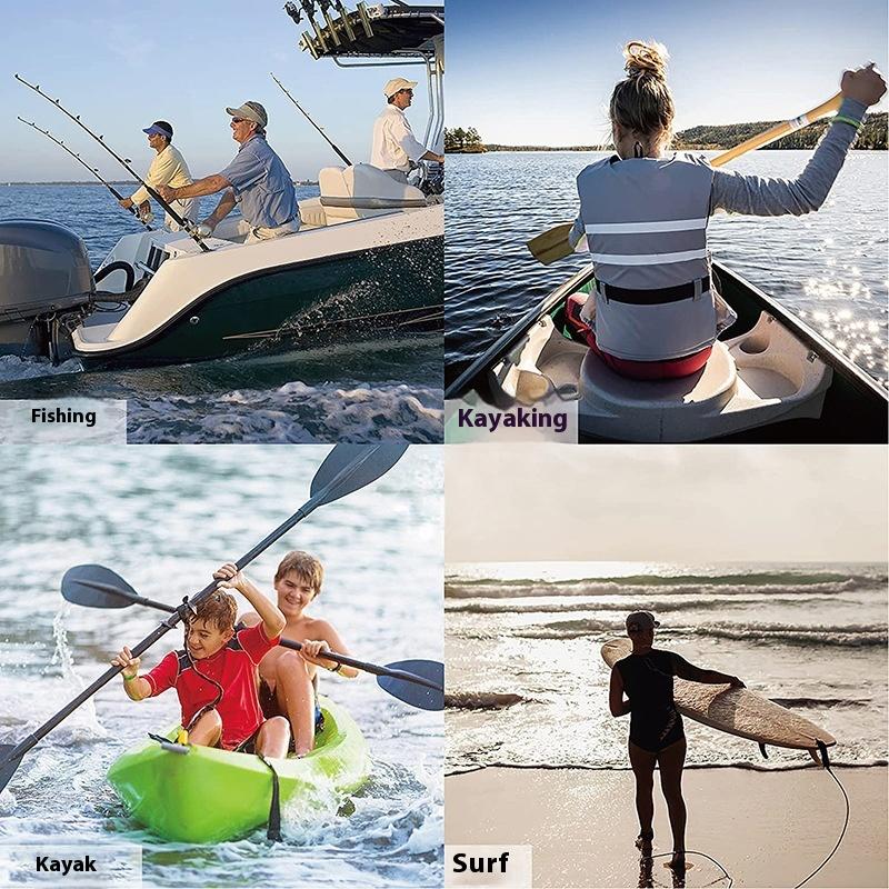 Fishing Kayak Paddle Leash - Verstelbare elastische kajak hengel Lanyard kano