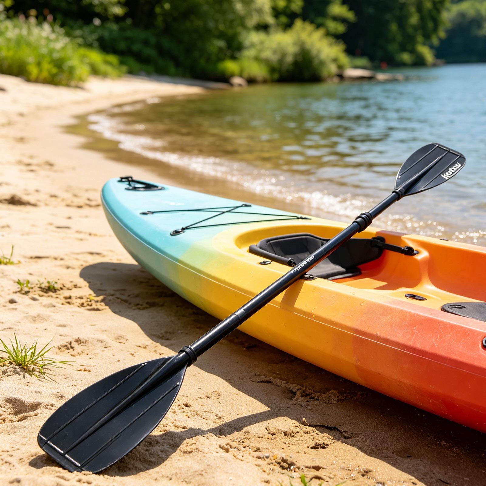 Fishing Kayak Paddle - 2-delige kajakpeddel van carbonfiber, lichtgewicht dubbelbladige