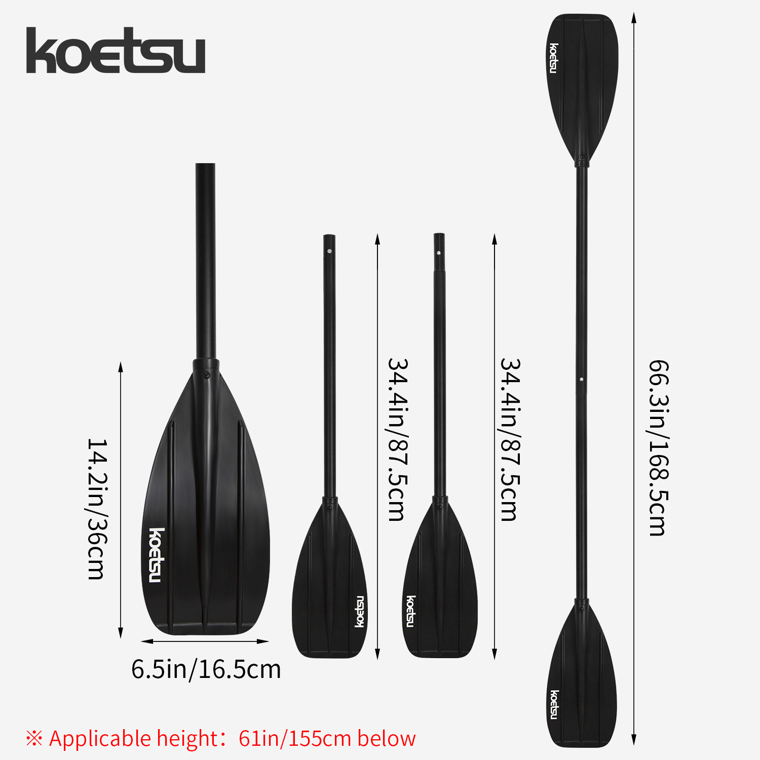 KOETSU tweekoppige kajakpeddel - Fishing Kayak Paddle recensie en prijs